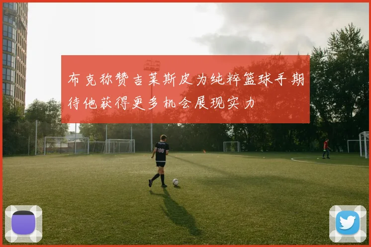 布克称赞吉莱斯皮为纯粹篮球手期待他获得更多机会展现实力